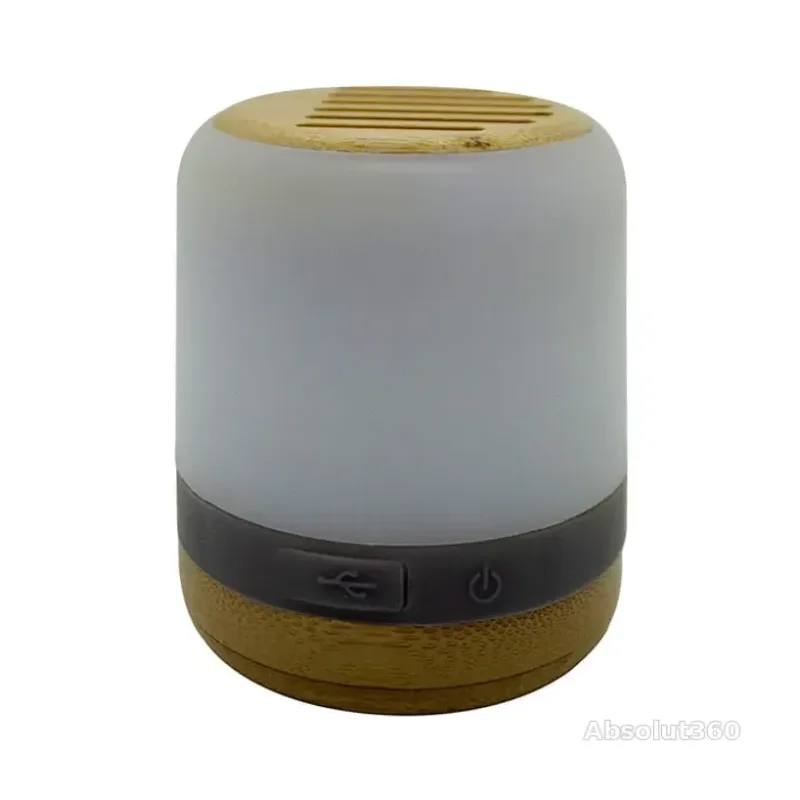 Parlante eco de fibra de trigo y corcho personalizado