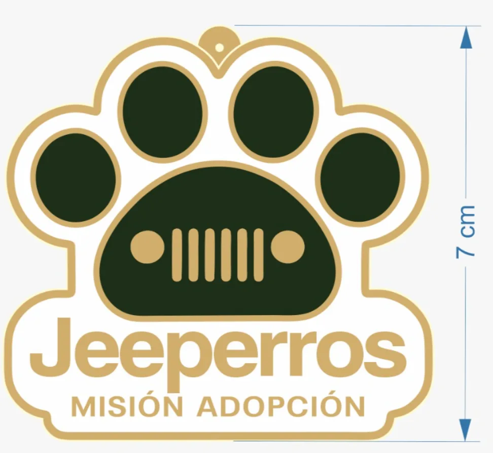 llavero de huella de perrito