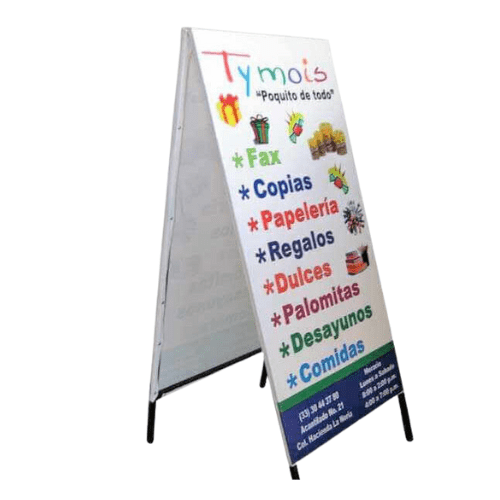 Caballete Publicitario Personalizado | Display Promocional para Eventos y Negocios