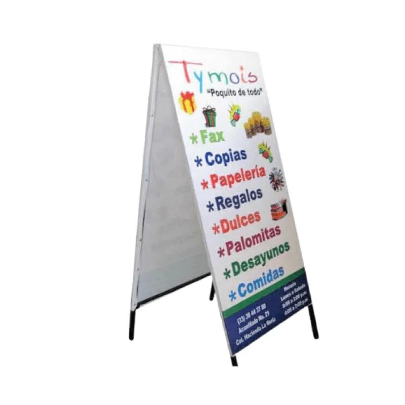 Caballete Publicitario Personalizado | Display Promocional para Eventos y Negocios