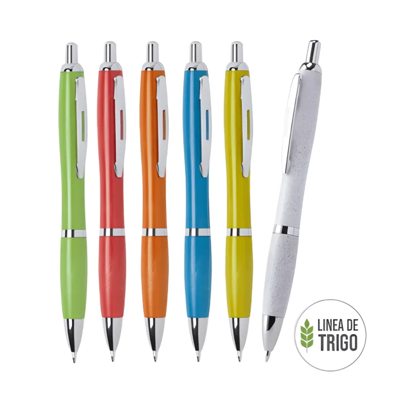 Lapiceros de Fibra de Trigo Modelo 1 Personalizados x100 | Lapiceros Ecológicos Publicitarios