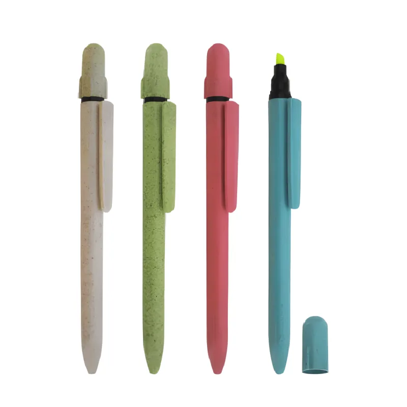 Lapiceros de Fibra de Trigo Modelo 3 Personalizados x100 | Lapiceros Ecológicos Publicitarios