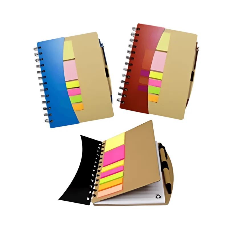 Libreta Memo Set Ecológico Modelo 3 Personalizada x100 | Memo Set Corporativo Publicitario