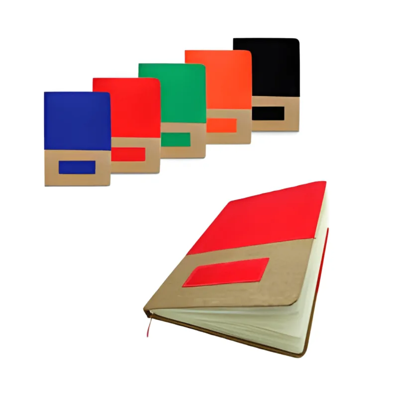 Libretas Cubierta de Lino y Poliuretano Modelo 2 Personalizadas x100 | Libretas Corporativas Premium