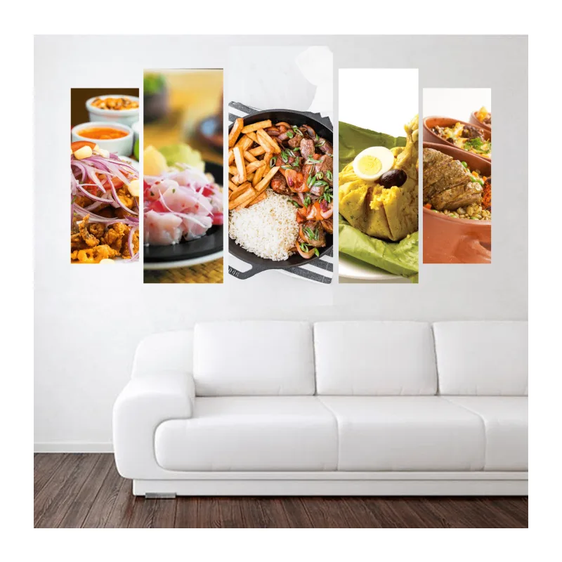 Cuadros Decorativos de 5 Piezas Personalizados | Decoración Moderna para Hogar y Oficina