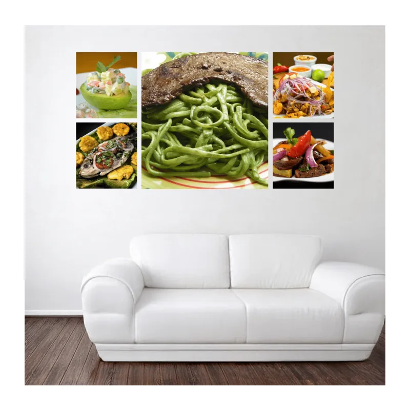 Cuadros Decorativos de 5 Piezas Cuadradas – Impresión Personalizada en Alta Resolución