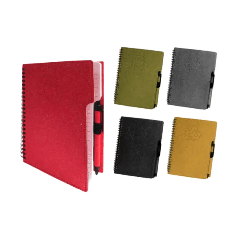 Libretas Publicitarias con Lapicero Ecológico Modelo 3 x100 | Libretas Corporativas Ecofriendly