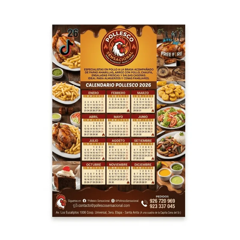 Calendarios Publicitarios M8 Personalizados x100 | Calendarios Corporativos Premium