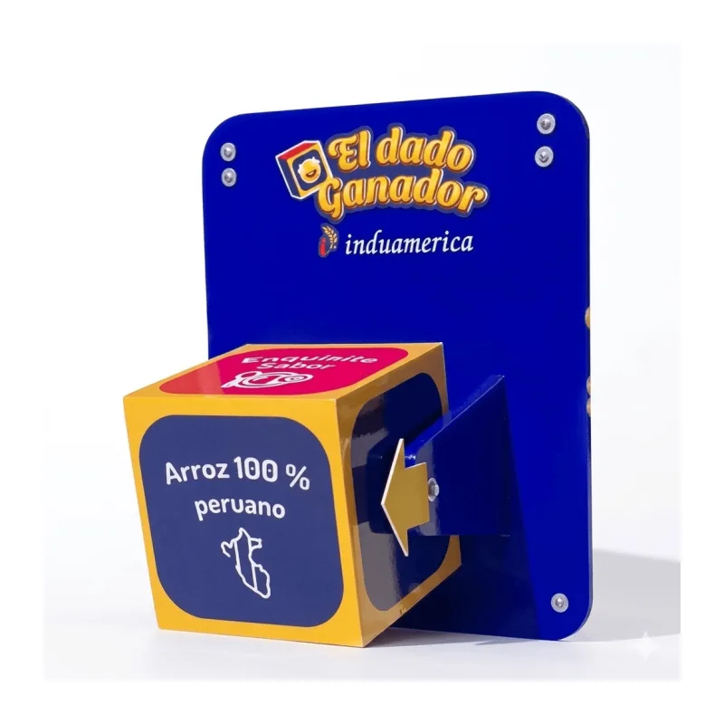 Dado Giratorio con Base Personalizado | Juego Publicitario para Activaciones BTL y Eventos