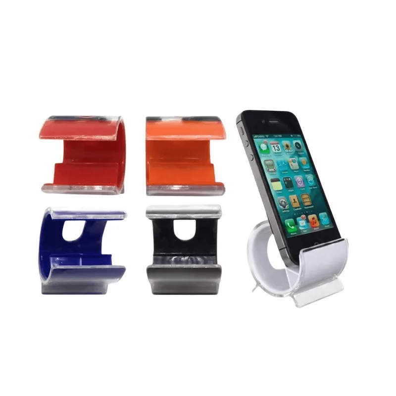 Porta Celular de Plástico Modelo 2 Personalizado x100 | Soporte Publicitario para Celular