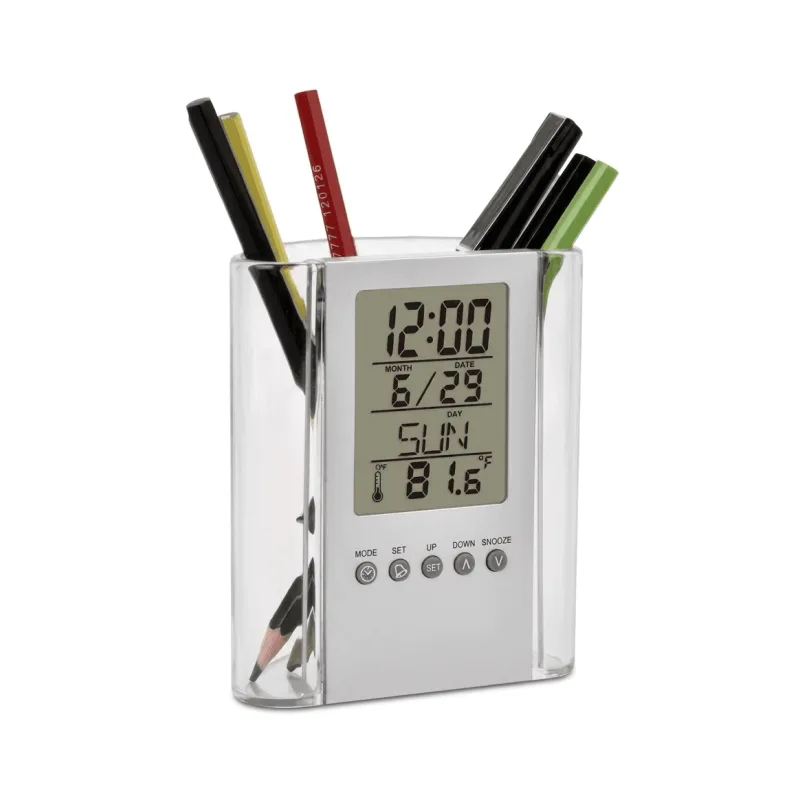 Portalapiceros de Plástico Modelo 2 Personalizado x100 | Organizador de Escritorio Corporativo