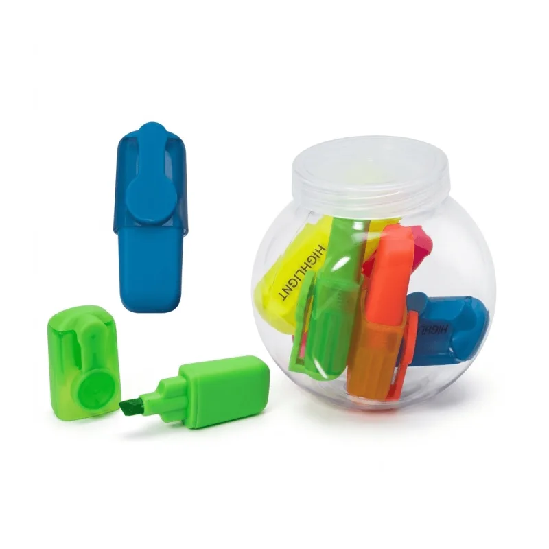 Resaltadores de 5 Colores Personalizados x100 | Resaltadores Publicitarios Multifunción