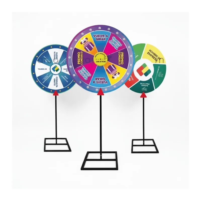 Ruleta con Parante Personalizada | Juego Publicitario para Eventos y Activaciones BTL