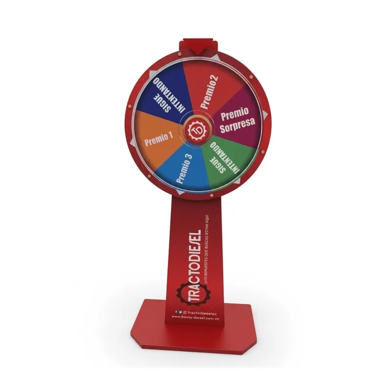 Ruleta MDF Personalizada | Ruleta Publicitaria para Eventos y Activaciones BTL