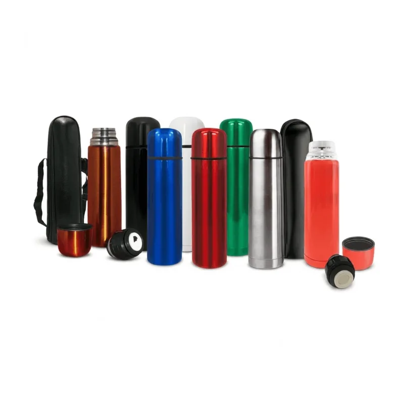 Termo de Acero con Funda 1.2L Personalizado x100 | Termo Publicitario Premium