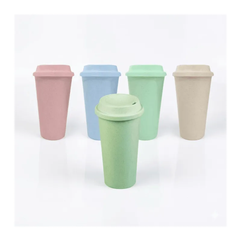 Termo de Fibra de Trigo 450ml Personalizado x100 | Termo Ecológico Publicitario